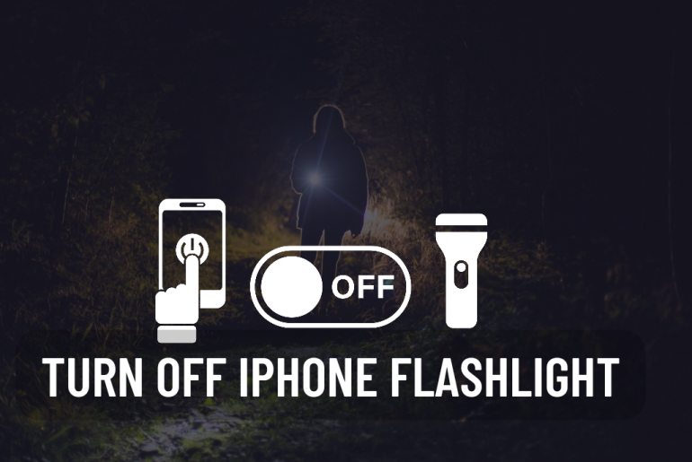 Turn off iPhone flashlight